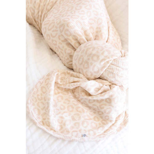 Lovely Leopard Bamboo Waffle Oversized Swaddle Blanket