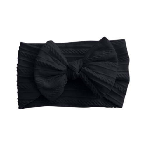 FAMTKT Baby Headbands Soft Nylon Hairbands Hair Bows for Newborns Infants Toddlers and Baby Girls Elastic Hairbands with Solid Bow Hair Bands Accessories