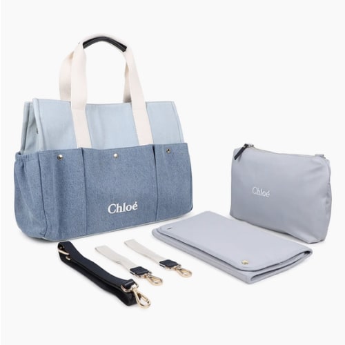 Chloé Two-Toned Logo Changing Bag | Saks Fifth Avenue