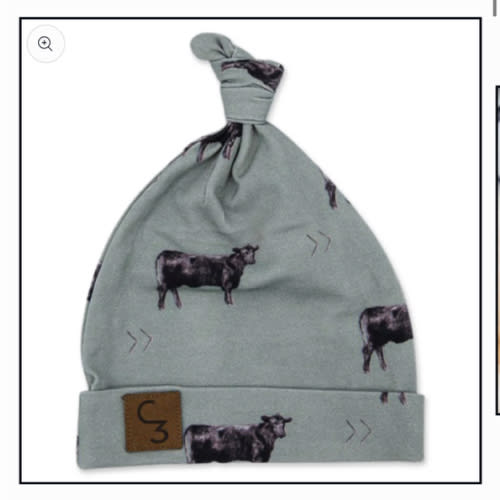 Olive Angus Newborn Baby Hat – Cowkid Clothing Company