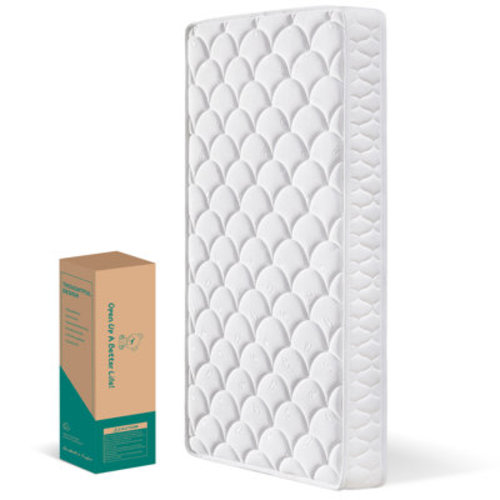 LILYVIBEBEARHAPPY Premium Hypoallergenic Baby Crib Mattress & Toddler Bed Mattress, Breathable Cotton Surface Baby Mattress, Comfort Memory Foam , Balanced Soft and Firm -Toddler Mattress, 52" x 27.6" x 5" | Wayfair