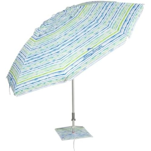 T0MMY BAHAMA 8 ft Beach Umbrella with wind vent and sand anchor