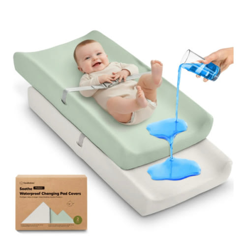 2-Pack Soothe [Protect+] Waterproof Changing Pad Covers