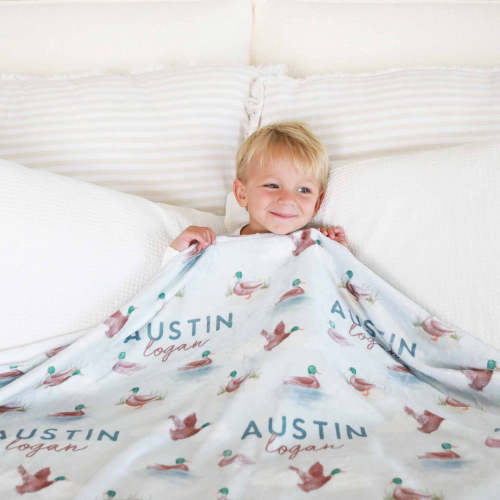 Little Duckling Personalized Toddler Blanket | Caden Lane