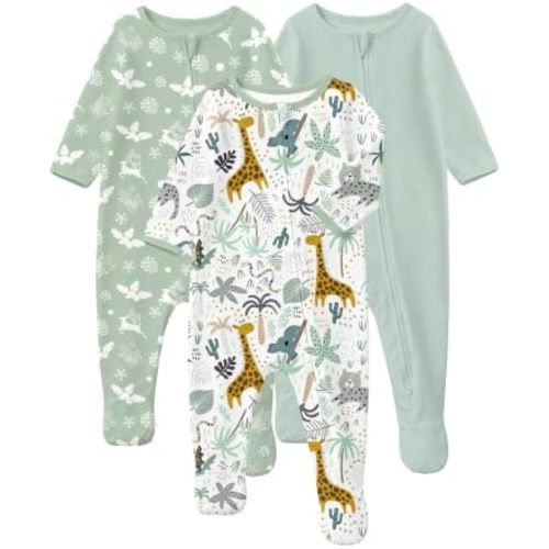 Yoofoss Baby Pajamas 100% Organic Cotton Newborn Sleepers Boy Girl Clothes