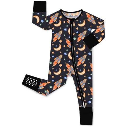 babee Reshinee Bamboo Viscose Baby Footie Pajama, Zipper Sleeper Boys Girls