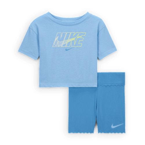 Nike Dri-FIT Swoosh Motion Baby 2-Piece Bike Shorts Set. Nike.com