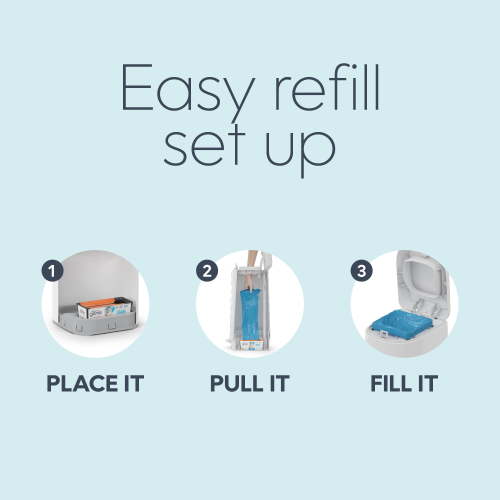 Diaper Genie Diaper Pail Easy Roll Refill with 18 Bags, Holds up to 846 Newborn Diapers