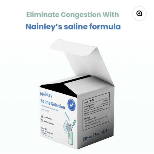 0.9% Saline Solution - For Portable Nebulizer