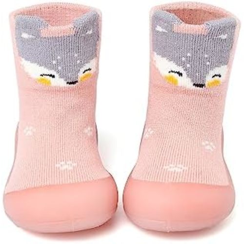 Baby Sock Shoes Toddler Cartoon Soft Rubber Sole Non Slip Indoor Floor Slipper for Infant Boys Girls