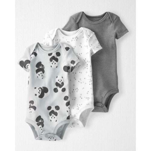 Baby 3-Pack Organic Cotton Rib Bodysuits - Little Planet | Carter's