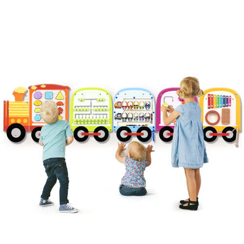 Montessori Wall Busy Board with Music & Math Toys | 3-6 Year Olds – Joyreal