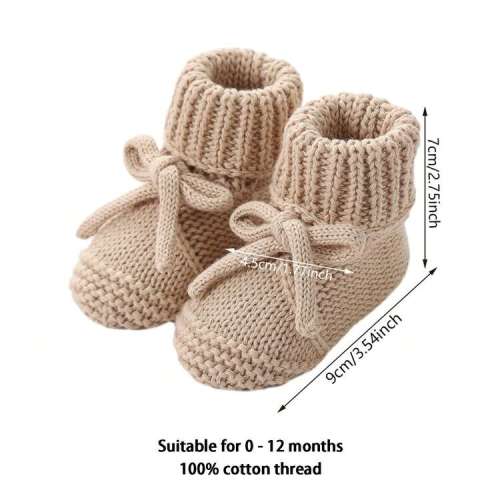 Baby-Girls Infant Hand Crochet Bootie,Baby Booties Newborn First Walkers Cozy Shoes Warm Knit Soft Booties For Toddler Infant Boy Girl | SHEIN USA