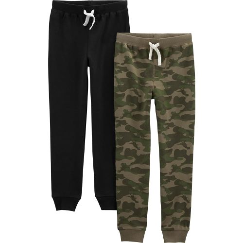 Simple Joys by Carter's Boys' 2-Pack Pull on Fleece Pants