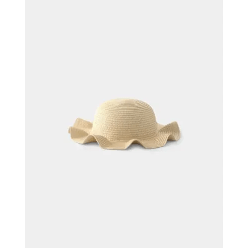 Baby Girl Straw Sun Hat - Tan | Carter's