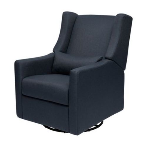 Babyletto Kiwi Electronic Recliner and Swivel Glider with USB port - Performance Navy Eco-Twill