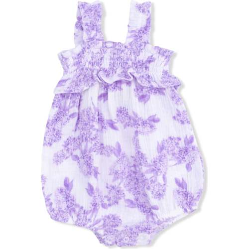 Lilac Floral , Ruffly Strap Bubble - Angel Dear Rompers | Maisonette