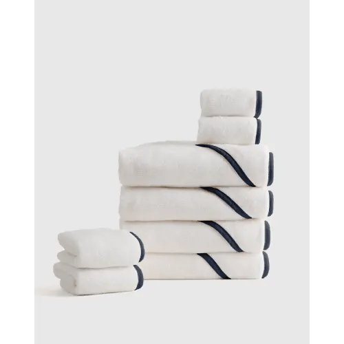 Organic Turkish Cotton Baby Bath Bundle 8-Pack in pink