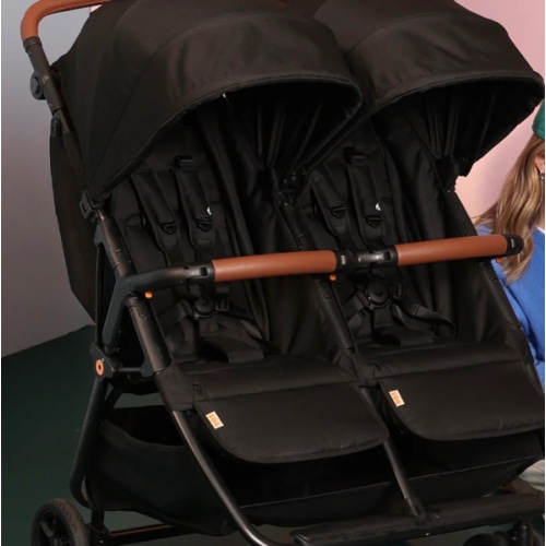 Zoe Double stroller- Black