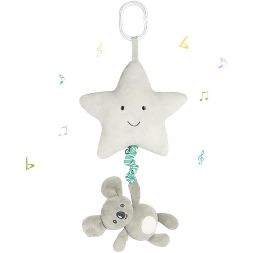 Baby Musical Pull Toy with Music Box, Hanging Stroller Toy Star