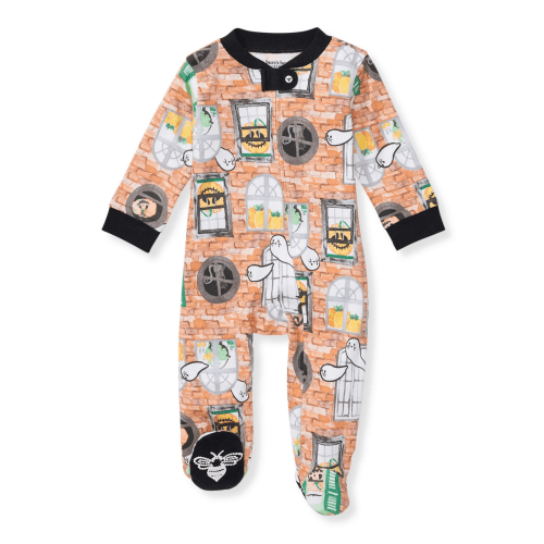 Organic Zip Footie, Haunted Castle