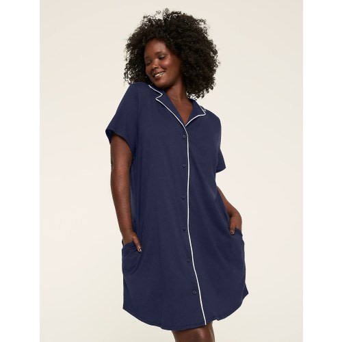 CVC Knit Notch Neck Sleepshirt 1151 | LaneBryant