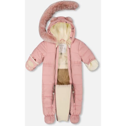 One-Piece Layette Snowsuit Designed for Car Seat, 3M