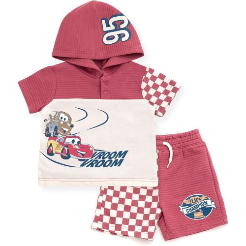 Disney Boys' 2-Piece Hooded Tee and Shorts Set for Baby & Kids