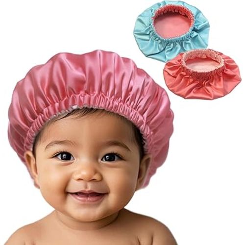 AKISS Baby Infant Newborn Toddler Satin Silk Hair Bonnet Cap for Sleeping 0-3 0-6 3-6 6-12 Months 1-2 1-3 Years