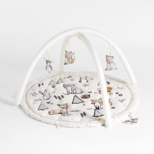 Crate&Kids Woodland Animals Baby Activity Gym Play Mat