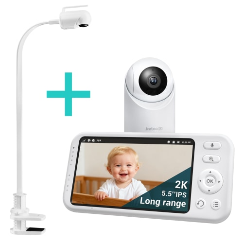 Jartoo Best Baby Monitor No WiFi Video Camera 2K Screen AI Cry Sensor Audio