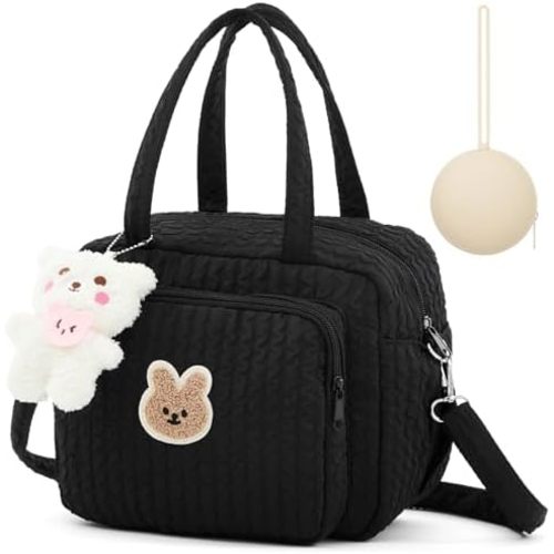 Diaper Bag Tote, Multifunction Baby Diaper Bag with Silicone Pacifier Holder Case Cute Small Mommy Nappy Travel