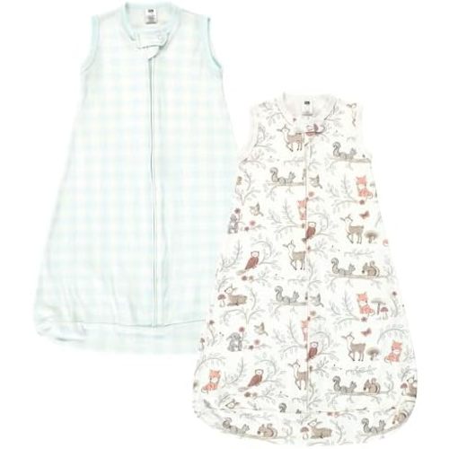 Hudson Baby Unisex Baby Cotton Long-Sleeve Wearable Sleeping Bag, Sack, Blanket