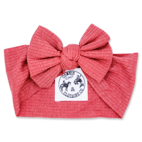 Rose Pink Ribbed Head Wrap