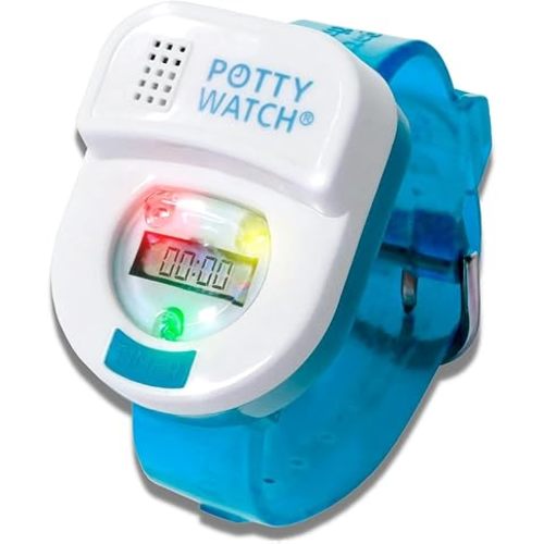 Potty Watch for Kids Potty Training - Potty Training Watch with 3 Fun Flashing Lights and Music - Water-Resistant Watch - Potty Watch Remind Kids Every 30, 60 or 90 Minutes - Blue