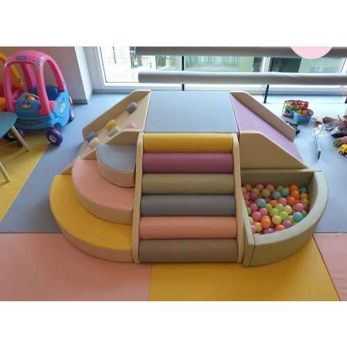 Soft Play Playground Set for Toddlers – Indoor Foam Climber with Ball Pit, Slide & Steps