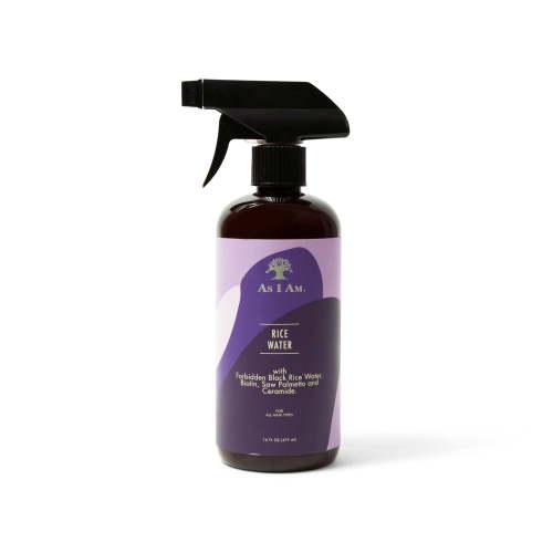 As I Am Rice Water Hair Strengthening Spray for Breakage and Weak Hair Moisture Support 16 fl oz with Forbidden Black Rice, Saw Palmetto, Biotin