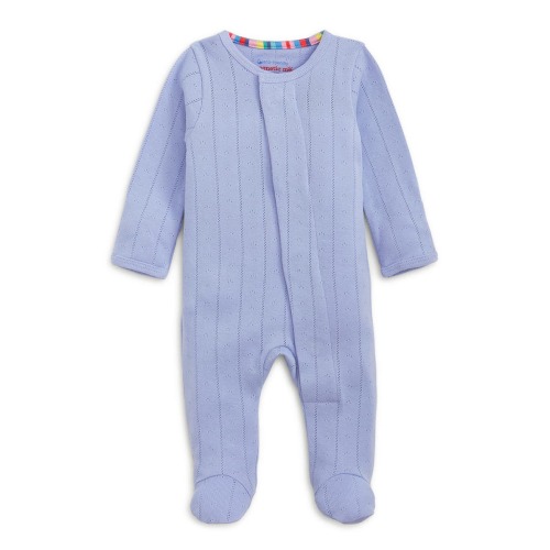 Wisteria Pointelle Magnetic Organic Cotton Footie