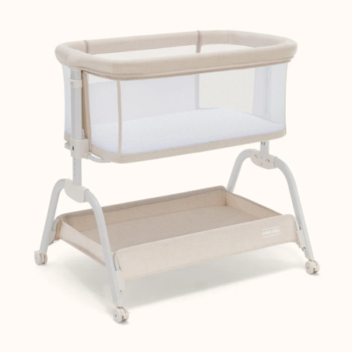 HARPPA Cuddly Lite | 2-in-1 Baby Bassinet & Bedside Sleeper for Newborns with Anti-Reflux Mattress | Adjustable Height, Attaches to Bed, CPSC Certified, Tool-Free Setup & Portable Wheels | Safe Co-Sleeping, Compact Design for Small Spaces, Ideal for Newbo