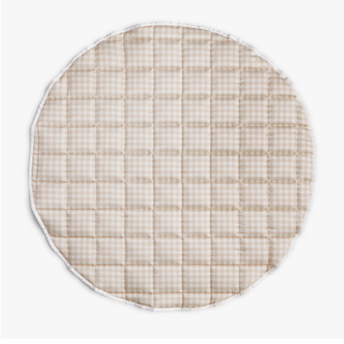 Picnic Gingham Play Mat - Beige