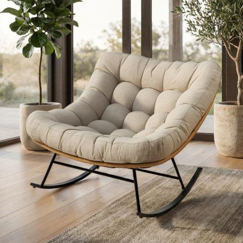 George Oliver Carlynne Moon Rocking Chair & Reviews | Wayfair