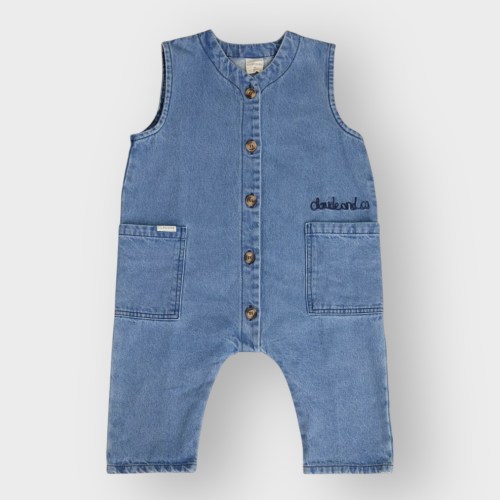Wren Denim Sleeveless Overall