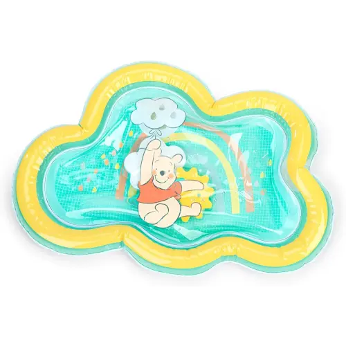 Bright Starts Disney Baby Winnie The Pooh Once Upon a Tummy Time Water Mat, Blue, Unisex, Newborn +