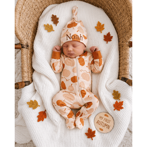 Autumn Harvest Bamboo Zipper Footie – Zumbamboo