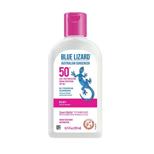 Blue Lizard Baby Mineral Sunscreen, Unscented, SPF 50-5 Fl Oz - Bottle