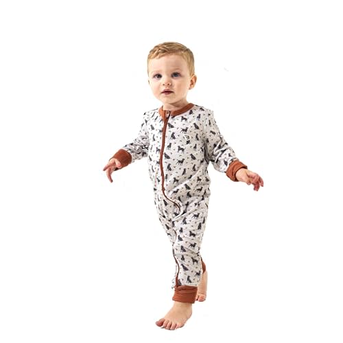 Burlebo Baby Zip Up – Soft Performance Fabric with Fold-Over Cuffs