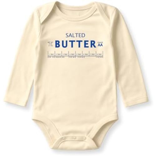 Salted Butter Graphic Baby Bodysuit, Baby Clothes, Outfit for Children