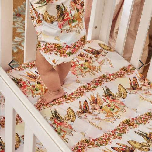 Kip&Co x Fairyland Fairy Friends Forever Organic Cotton Baby Fitted Sheet