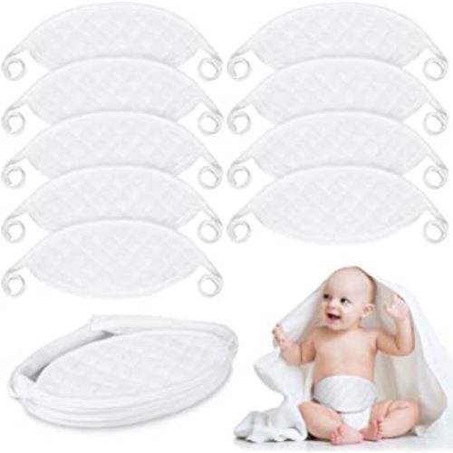 Giegxin 8 Pcs Baby Belly Band Newborn Belly Button Wrap Umbilical Cord Care Soft Infant Button Band Comfort Navel Belt for Abdomen Protection Babies 0 to 12 Months
