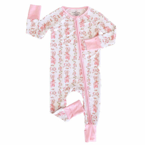 6-12 months Ballet Blossoms Convertible Zip Romper